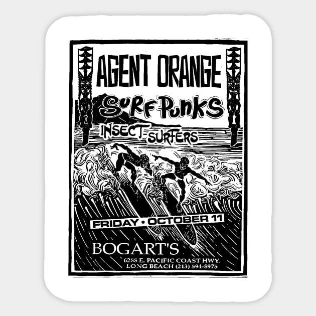 Agent The Surf Punk Orange Sticker by The Italian Wine Podcasts